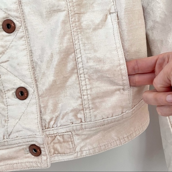 Anthropologie Pilcro & The Letterpress Pink Button Up Velvet Jacket XS - Picture 10 of 14